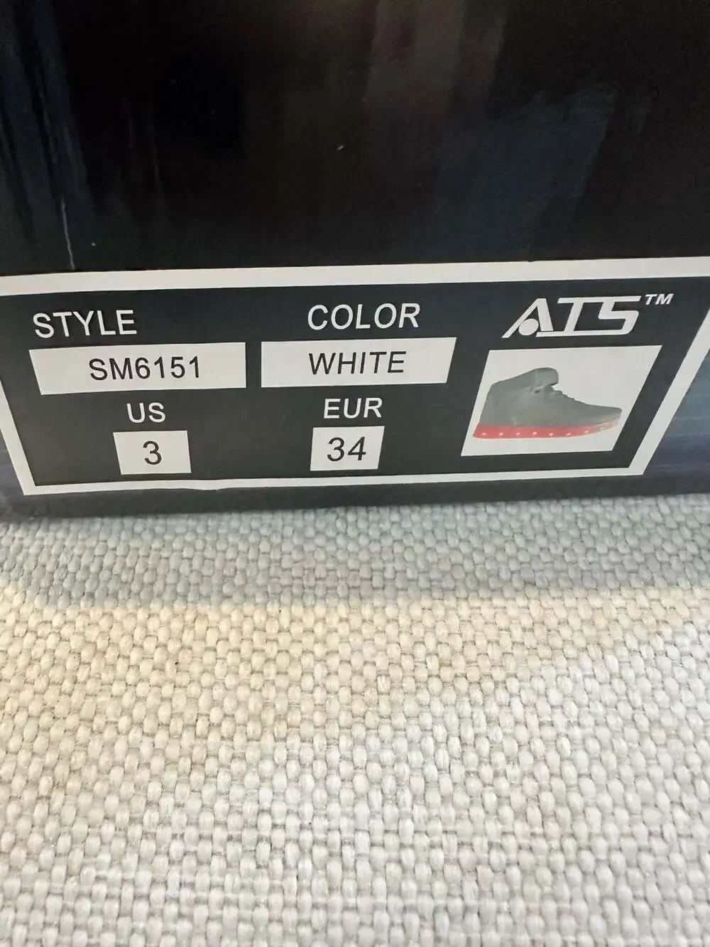 ATS LED Light Glow High Top Sneakers Style SM6151